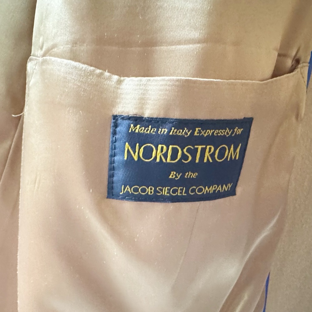 Loro Piana for Nordstrom Storm System Wool Overcoat Camel Tan 42R Made Italy - Picture 12 of 16